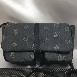 【中古/現状品/TO】INGEBORG インゲボルグ ショルダーバッグ ブラック×グレー系 レディース バッグ　MZ0401/001