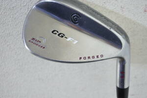 【KSD/Wed/00/X】人気のクリーブランドウェッジCG-F1 zip grooves　forged ５８° ホーゼルレッドドット２個　１２　ユースド 