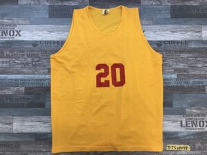 BENCH WARMER ベンチウォーマー メンズ NO.20 メッシュ ピステ L 黄色赤