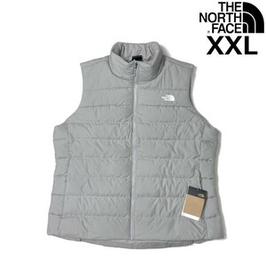 1円～!売切!【正規新品】THE NORTH FACE◆W ACONCAGUA 3 VEST ダウンベスト US限定 軽量 男女兼用 大きいサイズ(XXL)グレー 190122-80