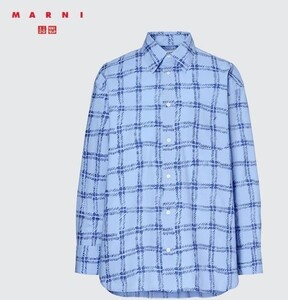 新品 未使用 UNIQLO MARNI ユニクロ マルニ オーバーサイズ 長袖シャツ M コラボ 限定 メンズ