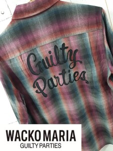 SALE！売り切り！M WACKO MARIA GUILTY PARTIES オンブレ レーヨン シャツ ワコマリア 刺繍 チェーンステッチ WACKOMARIA グラデーション