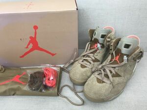 (shoes) NIKE　Travis Scott ×　AIR JORDAN 6 RETRO SP DH0690 200 Ｌ544　　 TK529