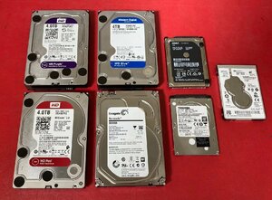 1円～　ジャンク　HDD　3.5インチ　2.5インチ　Western Digital　Seagate　HGST　TOSHIBA 等　計7点　約2.8kg　まとめ売り