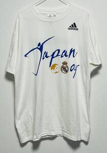 adidas レアルマドリード 応援T シャツ　JAPAN サイズL