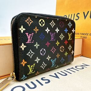 3644【ほぼ極美品】LOUIS VUITTON ルイヴィトン モノグラム マルチカラー ジッピーコインパース コインケース 小銭入れ M93740/TH0069