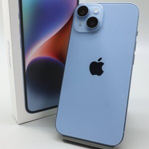 Apple iPhone14 128GB Blue A2881 NPVJ3J/A バッテリ100% ■SIMフリー★Joshin0804【1円開始・送料無料】