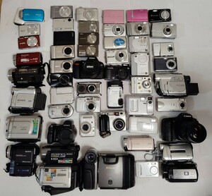 デジタルビデオ カメラ53台大量まとめPanasonic SONY Nikon PENTAX OLYMPUS FUJIFILM SANYO CASIO EPSON HITACHI RICOH Canon