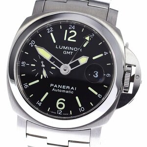 パネライ PANERAI PAM00297 ルミノール GMT デイト スモールセコンド 自動巻き メンズ 良品 箱・保証書付き_777233