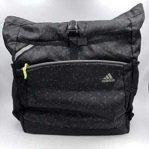 【adidas】　アディダス　トートバッグ　レディース　大容量　ブラック　中古