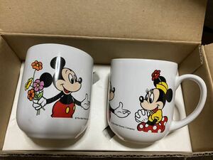 The Walt Disney Company ミッキー　マグカップ　2個JCB Joy joy プレゼント´94 レア　ミッキーマウス　ミニーマウス　ミッキー&ミニー