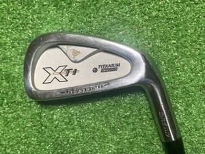 在庫処分セール　◎SAI-216　中古単品アイアン　DUNLOP　XTI　4番　純正カーボン　Flex R