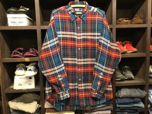 90’S POLO RALPHLAUREN LOWELL SPORT COTTON CHECK SHIRT SIZE L ポロ ラルフローレン ロウェル スポーツ コットン チェック シャツ