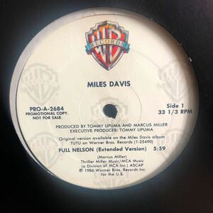 即決！12inch Miles Davis Full Nelson promo extended version edit 送料510円〜single recordレコード　マイルス・デイビス　ネルソン
