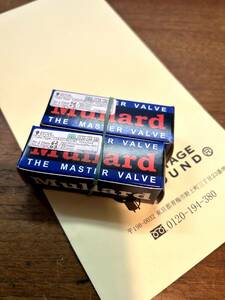 Mullard　ムラード　12au7　ECC82　マッチドペア　中ゲイン　ほぼ新品　 ★激安出品★