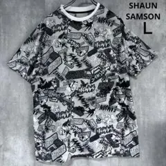 ショーンサムソン　SHAUN SAMSON  Tシャツ　Ｌ　総柄