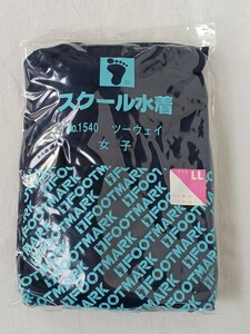 未使用 長期保管 スクール水着 女子 シニアサイズ LLサイズ FOOTMARK No.1540 ツーウェイ フットマーク 日本製 レトロ