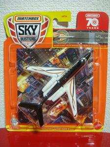 MATCHBOX　セスナ・サイテーションX　黒白【飛行機ダイキャストモデル】