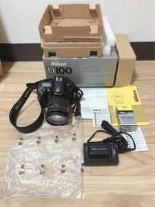 Nikon D100 28-200mm 1:3.5-5.6D カメラ ニコン デジタル一眼レフカメラ 通電確認済み 付属品 箱付き 