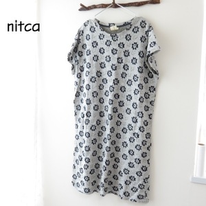 送料込 匿名配送 nitca ニトカ　ニットTシャツワンピース　カットソー