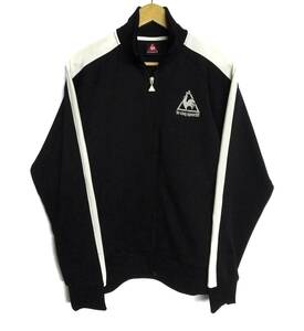 ルコック le coq sportif 黒 ブラック L ジャージ 長袖 フルジップ メンズ ウエア ジャケット ルコックスポルティフ 鶏 ゴルフ golf 長袖