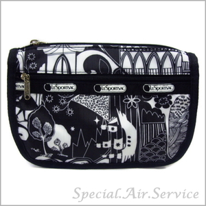 LeSportsac レスポートサック バッグ小物 ポーチ TRAVEL COSMETIC FAIRYTALE ブラックマルチ 7315 D172