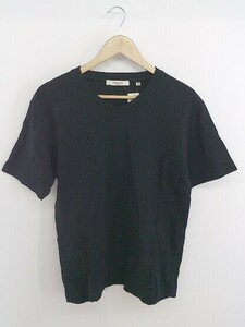 ◇ EDIFICE エディフィス 半袖 Tシャツ カットソー サイズM ブラック メンズ P