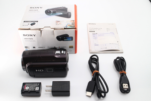 4640- ソニー SONY HDビデオカメラ Handycam HDR-PJ670-T ボルドーブラウン 光学30倍 美品