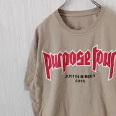 ジャスティンビーバー　PURPOSE TOUR　Tシャツ　2016