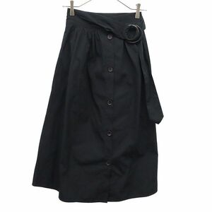 ザラベーシック ロングスカート XS ブラック ZARA BASIC レディース