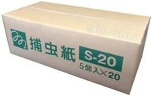 ムシポン捕虫紙 S-20 1ケース（5個×20小箱