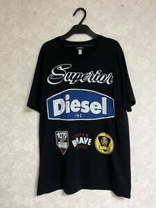 ディーゼル DIESEL ロゴ 半袖Tシャツ / ブラック トップス メンズ　M