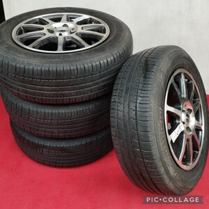 Circlar Version DR 15インチ15×6J 100/4H ET45■タイヤ付き4本セットGOODYEAR EfficientGrip ECO 195/65R15トヨタ カローラフィールダー 