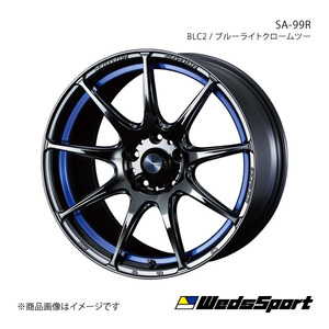 WedsSport/SA-99R オデッセイ RB3/RB4 アルミホイール1本【18×7.5J 5-114.3 INSET45 BLC2】0073907