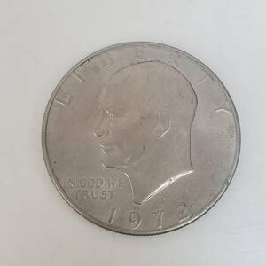 1110-221□アンティークコイン 1972年 アメリカ アイゼンハワー 1ドル ワンダラー ONE DOLLAR LIBERTY コイン 22.6ｇ