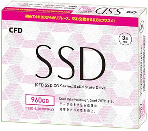 CFD 2.5インチ SSD CSSD-S6B960CG4VX 960GB [管理:1000019173]