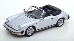 【KKスケール】 1/18 ポルシェ 911 カレラ 3.2 カブリオレ 250.000 Anniversary 1988 silver [KKDC180712]