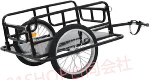 「81SHOP」自転車用貨物トレーラー アウトドア用ワゴンキャリア 荷物運搬用