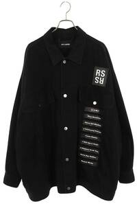 ラフシモンズ RAF SIMONS 18SS 181-723 サイズ:M 権力と美学オーバーサイズプリントデニムジャケット 中古 SB01