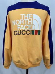 ◆極美品◆GUCCI×THE NORTH FACE コラボスウェット S グッチ ノースフェイス トップス 正規品