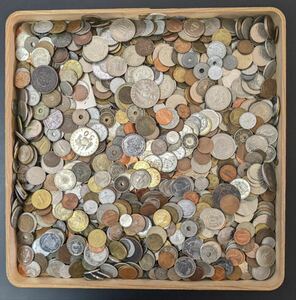 S42414 古美術 古銭 硬貨 硬幣 貨幣 外国銭 外国コイン 大量まとめ 約4.12kg アンティーク