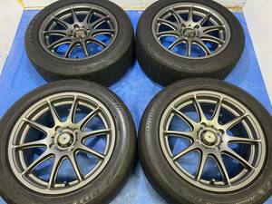 ■美品プロドライブGC-010E15インチ6.5J +40 100/4ポテンザRE003_195/55R15ロードスターヴィッツデミオフィットアクアマーチノートTE37CE28