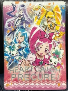 当時物 2010年 サンスター文具 映画ハートキャッチプリキュア！ 花の都でファッションショー 下敷 デッドストック 魔法少女 レトロ 希少