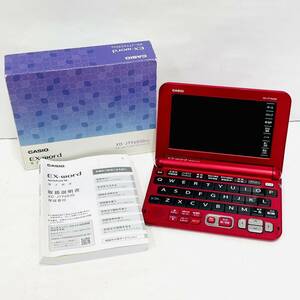 【B13713KM】電源確認済み CASIO EX-word カシオ 計算機株式会社 電子辞書 エクスワード XD-JTY6030RD レッド RED 赤 DATEPLUS10 箱有 