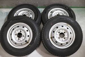 DUNLOP　WINTER　MAX　145/80R12 箱バン・軽トラ等　タイヤホイールセット No36