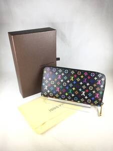 【中古品】LOUIS VUITTON ルイヴィトン M61876 モノグラム マルチカラー ジッピーウォレット 付属品あり レディース ウォレット 長財布