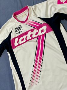【Lotto】ユニセックス・サイクリングTシャツ・メンズMサイズ相当・ロードレース・USED・ジャージ・トレーニングに