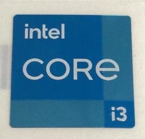 ■新品・未使用 ■10枚セット 第十一代【intel CORE i3】エンブレムシール【18*18㎜】送料無料・追跡サービス付き☆P259