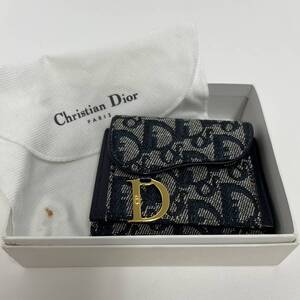 744171/DIOR ディオール サドル トロッター ウォレット 財布 三つ折り