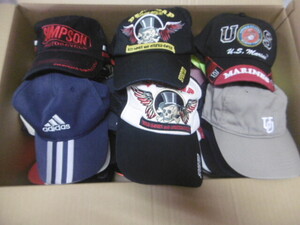 CUP HUT 一円スタート 帽子　大量　まとめ　色々　36個 SIMPSON adidas MARINES EDWIN FLANKLIN AIR FORCE VANS OFF WALLS ellese